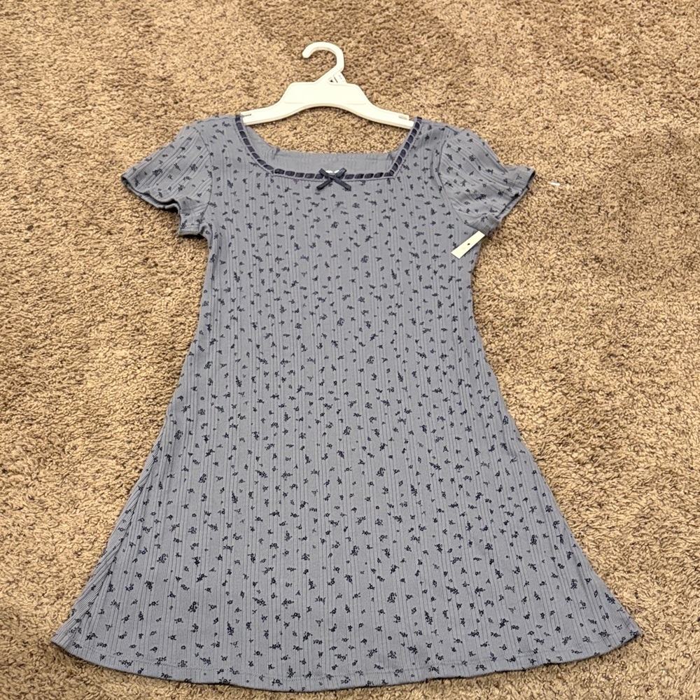 SO Blue Patterned Kids Dress size 10/12